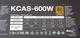 Блок живлення AeroCOOL KCAS-600W 80 PLUS BRONZE (APS-KS-600-A01) 600W ATX - зображення 2