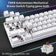 Механическая игровая клавиатура Dierya 60% с переключателями Clicky, Type-C, 61 клавиша (раскладка ENG-UA, QWERTY, Brown Switch) белый - изображение 3