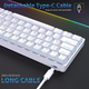 Механическая игровая клавиатура Dierya 60% с переключателями Clicky, Type-C, 61 клавиша (раскладка США, QWERTY, Brown Switch) белый - изображение 6