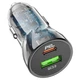 Зарядне автомобільне Hoco Z47A Type-C+USB QC PD30W 3A із швидкою зарядкою Чорний - изображение 1