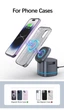 Док-станция 3в1 Magnetic для iPhone 15/14/13/12 MagSafe, AirPods, Apple Watch (grey) - изображение 6