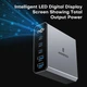 Мережевий зарядний пристрій Asometech 140W (2 USB + 3 Type-C) з дисплеєм - зображення 4