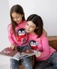 Новогодний женский комплект со штанами family look мама/дочка- пингвин Let it snow XL - изображение 8