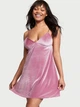 Нічна сорочка Victoria's Secret (144000905041QCJXS) Velvet Slip Dress велюрова XS рожева - зображення 1