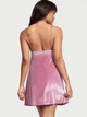 Нічна сорочка Victoria's Secret (144000905041QCJXS) Velvet Slip Dress велюрова XS рожева - зображення 2