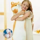 Мягкая игрушка подушка Обнимашка My Kigu Собака Корги Батон Антистресс Коричневая 90 см (9042) - изображение 6