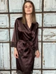 Халат женский атласный Felisiya Lingerie Шоколадный 74-111а S - изображение 6