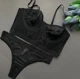 Жіночий комплект Bolshe ажурний Чорний XL - изображение 1