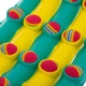 Обруч масажний Хула Хуп SP-Planeta Hula Hoop COLOR BALL 3008 6 секцій м'ятно-жовтий - зображення 5