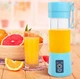 Портативный фитнес блендер шейкер Juice Cup Fruits с двойным лезвием | Переносной USB миксер для приготовления смузи и коктейлей Синий - изображение 7