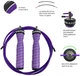 Скакалка швидкісна для кроссфіта Up & Forward Speed Rope PRO+ UF3300 Violet - зображення 3