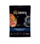Влажный корм Savory для взрослых кошек, лосось с горошком в соусе, пауч, 85 г - изображение 1