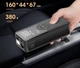 Компрессор CARSUN C3106 насос автомобильный аккумуляторный портативный с фонариком и PowerBank, Автокомпрессор - изображение 3