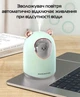Увлажнитель воздуха ночник медвежонок дифузор с подсветкой 300мл USB Humidifier Happy Home 8O23 H2O бирюзовый - изображение 4