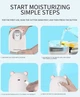 Увлажнитель воздуха ночник медвежонок Humidifier USB дифузор с подсветкой 300мл Happy Home 8O23 H2O белый - изображение 4