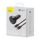 Автомобільний зарядний пристрій Baseus 160W з кабелем USB-C 100W (20V/5A) 1m - зображення 10