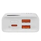 Повербанк 10000 мАг 30Вт Type-C 2x USB білий Baseus Adaman2 PPAD040002 - зображення 2