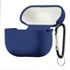 Чехол Silicone Case 2,5mm with microfiber for AirPods 3 Midnight Blue - изображение 1