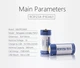 Аккумулятор 16340 Keeppower RCR123A Li-ion 3.0В 860mAh с microUSB (Синий с белым) - изображение 5