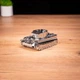 Коллекционная модель-конструктор Metal Time Ponderous Panzer механический танк Тигр 1 (MT020) - изображение 6