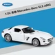 Спортивна металева колекційна машинка WELLY Mercedes-Benz SLS AMG 1:24 - зображення 1