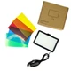 Прямоугольная LED лампа 15х10см Square Fill Light светодиодная с цветными фильтрами и штативом 2м для фото видео - изображение 9