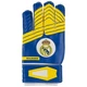 Футбольные вратарские перчатки с защитой пальцев Latex Foam REALMADRID сине-желтые размер 9 GGLG-RM - изображение 4