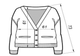 Кардиган с примесью шерсти вязаный женский ARTKNIT Casual 27648 One Size Орех (4823093442948) - изображение 3