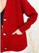 Кардиган с примесью шерсти вязаный женский ARTKNIT Casual 27651 One Size Красный (4823093442917) - изображение 2
