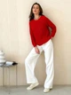 Джемпер женский ARTKNIT Cotton S/M Морковно-красный (4823093443013) - изображение 2
