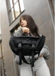 Большая женская поясная сумка бананка Sambag DynamicDart черная тканевая - изображение 6