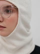Балаклава шапка вязаная D.Hats цвет молочная - изображение 3