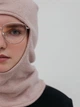Балаклава вязаная шапка шарф D.Hats цвет бежевая - изображение 2