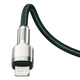 Кабель синхронизации Baseus Cafule Metal Type-C to Lightning PD 20W 2.4А 1m Green (CATLJK-A06) - изображение 5