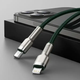 Кабель синхронизации Baseus Cafule Metal Type-C to Lightning PD 20W 2.4А 1m Green (CATLJK-A06) - изображение 9