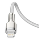 Кабель синхронизации Baseus Cafule Metal Type-C to Lightning PD 20W 2.4А 1m White (CATLJK-A02) - изображение 5
