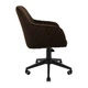 Стул кресло мягкий LibertyDesign U Jasmine 28 Piastra Roll Пластик Темно-коричневый - изображение 3