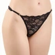 Трусики-стрінги жіночі мереживні на регуляторах Felisiya Lingerie Чорний 204-170т One size - зображення 1