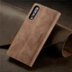 Чохол книжка Caseme з магнітом для Samsung Galaxy A50 A30s коричневий гаманець - зображення 2