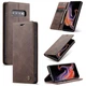 Чехол книжка Caseme кожаная с магнитом для Samsung Galaxy S10 кофейный - изображение 2