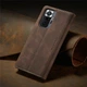 Чехол книжка Caseme с магнитом для Xiaomi Redmi Note 10 Pro кофейный - изображение 5
