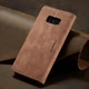 Чехол книжка Caseme с магнитом для Samsung Galaxy S8 Plus коричневый бумажник - изображение 2