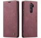 Чехол книжка Caseme с магнитом для Xiaomi Redmi Note 8 Pro бордовый - изображение 3