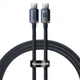Кабель Baseus Crystal Shine Series Fast Charging Data Cable Type-C to Type-C 100W 1.2m CAJY000601&nbsp;Black - изображение 1