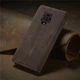 Чехол книжка Caseme с магнитом для Xiaomi Redmi Note 9 Pro кофейный коричневый - изображение 3