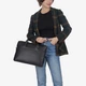Сумка для ноутбука шкіряна на блискавці InBag Briefcase m03515 Чорний - зображення 2