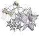 Гирлянда штора STAR CURTAIN WW 7401 Звезды теплый белый свет - изображение 1