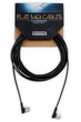 Кабель MIDI ROCKBOARD RBO CAB MIDI 500 BK Flat MIDI Cable - Black, 500 cm - зображення 1