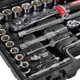 Набор торцевых головок 1/4″ и 1/2″ 94 предмета Vitals Master (29-56-186168) - изображение 5
