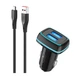 Автомобильное зарядное устройство SkyDolphin SZ18V (2USB, 3.4A) Black (AZP-000101) + кабель microUSB - изображение 1